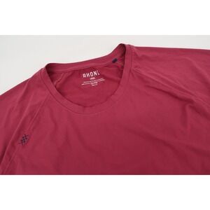 Rhone Reign Training Shirt Mens XL Red Short Sleeve Performance Activewear